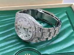 ROLEX 126300 DATEJUST 41 S/Steel 24.5CTS H/VS Natural White Diamonds! Very Nice