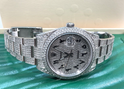 ROLEX 126300 DATEJUST 41 S/Steel 24.5CTS H/VS Natural White Diamonds! Very Nice