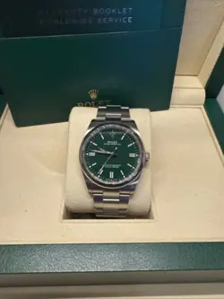 ROLEX OYSTER PERPETUAL 36 GREEN