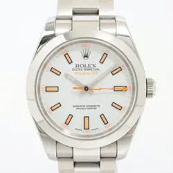ROLEX MILGAUSS 116400 SS AT WHITE DIAL