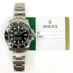 2018 ROLEX SUBMARINER 114060 40MM, STEEL, BLACK DIAL, BOX & PAPERS