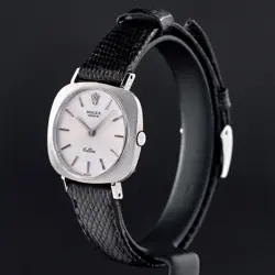 Rolex Cellini 28mm 1970 1y warranty Box ref. 3762 Silver dial Serviced