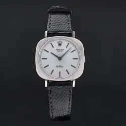 Rolex Cellini 28mm 1970 1y warranty Box ref. 3762 Silver dial Serviced