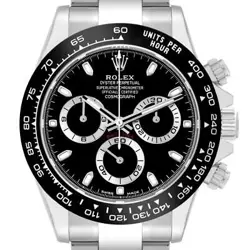 ROLEX COSMOGRAPH DAYTONA BLACK DIAL STEEL MENS WATCH 116500 BOX CARD