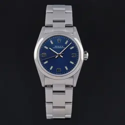 Rolex Oyster Perpetual 31 1999 2y warranty Fullset ref. 77080 Blue Arabic dial