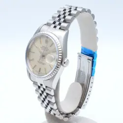 Rolex 16220 Number Circa 1996 Datejust Silver Automatic Jubilee Bracelet Date Di