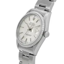 Rolex Datejust 16220 A Number Manufactured Around 1999 Silver Watch r45_1223