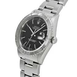 Rolex Datejust Thunderbird 16264 A Number Manufactured Around 1999 Black Wristwa