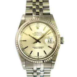 ROLEX 16234 DATEJUST WG SS AUTOMATIC WATCH NUMBER  SHOPPING UP TO 10 TIMES USE R