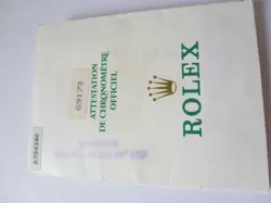 100% ORIGINAL ROLEX REFERENCE 69173 WARRANTY PAPER FROM  SERIER R 1988