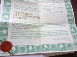 100% original Rolex reference 69173 Warranty Paper from  serier 1997