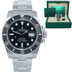 MINT 2019 ROLEX SUBMARINER DATE 116610 STEEL BLACK CERAMIC BEZEL 40MM WATCH BOX