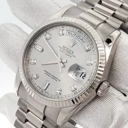 Rolex President Day-Date 36mm 118239 Factory Diamond Dial White Gold Watch