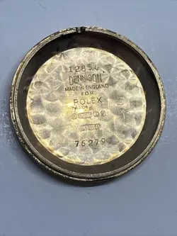 Men's Vintage 9ct Gold Rolex Tudor Wrist Watch Manual Wind Presentation Engraved