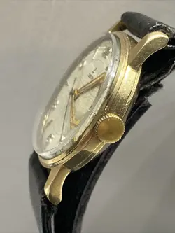 Men's Vintage 9ct Gold Rolex Tudor Wrist Watch Manual Wind Presentation Engraved