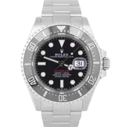 MINT PAPERS ROLEX SEA-DWELLER MARK II 50TH-ANNIVERSARY RED STEEL 43MM 126600 BOX