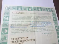 100% ORIGINAL ROLEX REFERENCE 69178 WARRANTY PAPER FROM  SERIER 1990