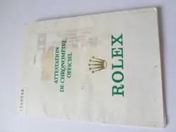 100% ORIGINAL ROLEX REFERENCE 69174 WARRANTY PAPER FROM  SERIER 1997