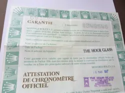 100% original Rolex reference 69174 Warranty Paper from  serier 1997