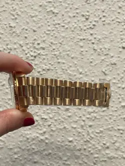 1972 Rolex Day-Date 1803 Champ Dial Big Logo Ribbon Clasp 18kt President 36mm