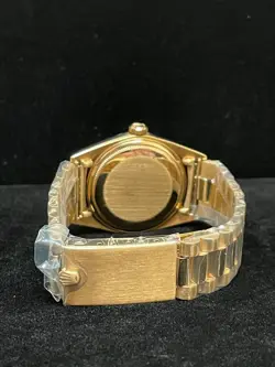 1972 Rolex Day-Date 1803 Champ Dial Big Logo Ribbon Clasp 18kt President 36mm