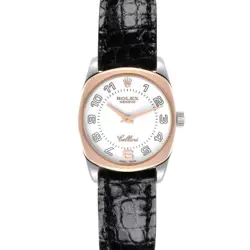 ROLEX CELLINI DANAOS WHITE ROSE GOLD WHITE DIAL LADIES WATCH 6229