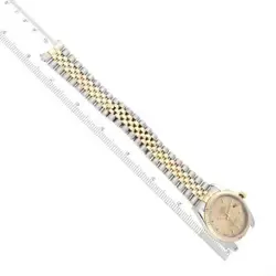 ROLEX DATEJUST STEEL YELLOW GOLD CHAMPAGNE DIAL MENS WATCH 116233