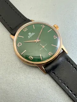 VINT ROLEX MARCONI GREEN  DIAL   SWISS MADE WIND UP CA 55 NO RESERVE PRICE