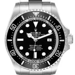ROLEX SEADWELLER DEEPSEA 44 BLACK DIAL STEEL MENS WATCH 126660 BOX CARD