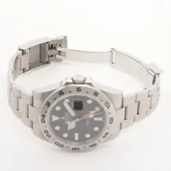 ROLEX EXPLORER II 216570 SS AT BLACK DIAL 2 EXTRA LINKS