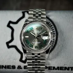 Rolex Datejust 36mm 126234 Wimbledon Jubilee White Gold Bezel Complete set