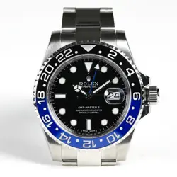 ROLEX GMT-MASTER II 116710BLNR SILVER OYSTER BRACELET/ BATMAN