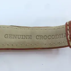 ROLEX Cellini Quartz Watch 6622 18K White Gold/Leather Belt White