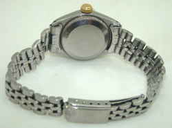 ROLEX 26mm WOMEN's STAINLESS STEEL & 14K GOLD DATE AUTOMATIC WATCH 6517 C. 1967