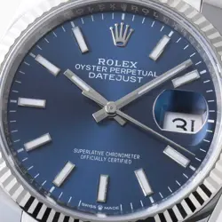 ROLEX DATEJUST 36 126234 BLUE BAR 5 ROWS JUBILEE BRACELET RANDOM NUMBER SECO...