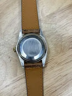 1968 1601 Rolex Datejust 18k Yellow Gold Fluted Bezel Black Dial Watch Box Paper