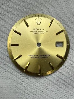 1968 1601 Rolex Datejust 18k Yellow Gold Fluted Bezel Black Dial Watch Box Paper