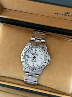 1996 ROLEX EXPLORER II WHITE MEN'S WATCH - 16570