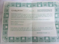 6623 WARRANTY PAPER