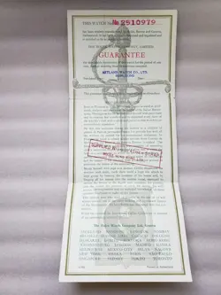 1950S GUARANTEE