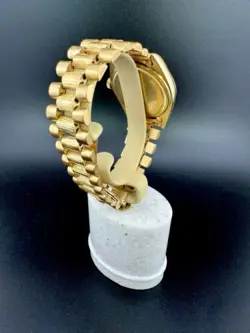 1973 Rolex President 1807 Rare Chocolate Diamond Dial DayDate -18k Vintage Watch