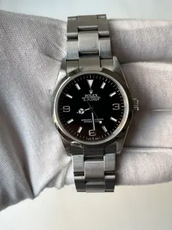 2008 ROLEX EXPLORER I STAINLESS STEEL BLACK DIAL 36MM AUTOMATIC WATCH 114270