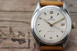 Vintage ROLEX OysterDate 6094 Manual 34mm cal.740 Men Watch 1950's #1349