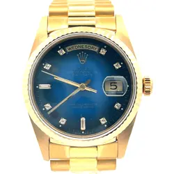 ROLEX DAY-DATE 18238 GOLD PRESIDENT BRACELET WITH GOLD BEZEL WITH ROLEX BOX