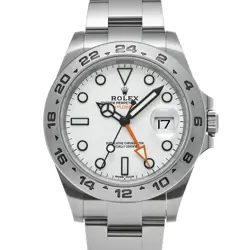 USED ROLEX EXPLORER II 216570 WHITE CASE: 42×42MM MEN'S WATCH #1212127