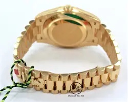 Rolex President Day-Date 228238 18K Yellow Gold Silver Roman Dial Watch BP *NEW