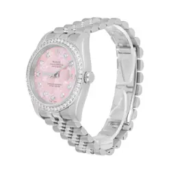 Rolex Datejust 36 New Style Watch Diamond Bezel Pink Diamond Dial Jubilee Band