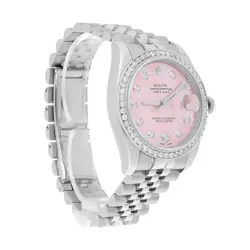 Rolex Datejust 36 New Style Watch Diamond Bezel Pink Diamond Dial Jubilee Band