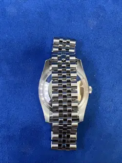 SILVER BEZEL BLUE
