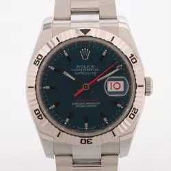 ROLEX DATEJUST TURN-O-GRAPH 116264 SS×WG AT BLUE-FACE